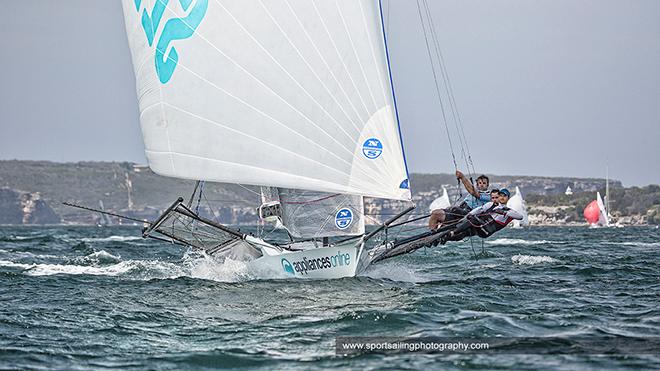 Appliances Online - 2016 Australian 18 Footer League’s Yandoo Trophy © Beth Morley - Sport Sailing Photography http://www.sportsailingphotography.com